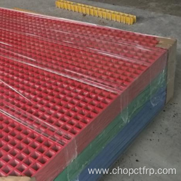 fiberglass rain FRP grating mesh size 38mm